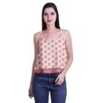 thumbnail image 4 of Moomaya Printed Womens Spaghetti Strap Crop Top Cami Summer Tops, 4 of 5