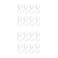 thumbnail image 1 of Shengyu 8 Pcs S-shaped Hook with Buckle Bathroom Clothes Cooking Tool Hanger White 2Set, 1 of 6
