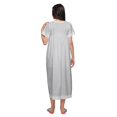thumbnail image 3 of Moomaya Printed Nightdress For Ladies Cotton Ruffled Border Nursing Night Gown, 3 of 5