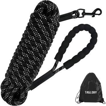 Dog Training Lead, Long Line: Customizable for Various Activities, Reflective Material for Increased Safety, Comfortable Padded Handle, Durable for Frequent Use