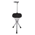thumbnail image 4 of Walking Cane Stool, Lightweight Adjustable Height Folding Crutch Stool  For Queuing For Elderly, 4 of 8