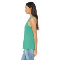 thumbnail image 3 of Bella Ladies Flowy Racerback Tank, XL, Teal, 3 of 3