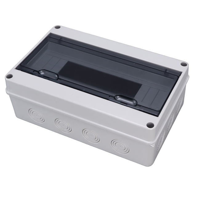 Distribution Box, IP65 Waterproof 15 Way Transparent Cover Broad Use Junction Boxes for Outdoor