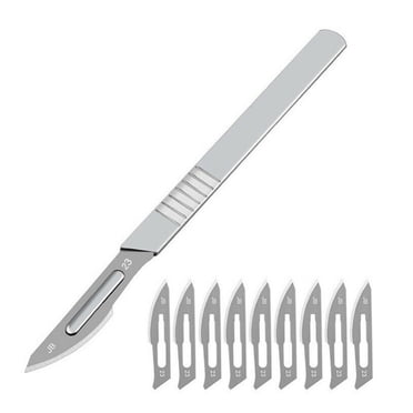 Mobile phone repair auxiliary tools - 10 scalpel blades - No. 23 blade * 1, No. 23 scalpel handle (without blade) * 1, 10 scalpel blades - No. 11 blade * 1, No. 11 scalpel handle (without blade) * 1