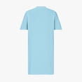 thumbnail image 5 of mtvxesu Robes pour Femmes, Robe Grande Taille pour Femmes Col en V Été Unie Décontractée Robes d'Été Poche Genou Manches Courtes avec Poches Robes Mini, 5 of 5