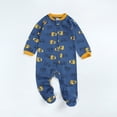 thumbnail image 2 of Autumn Baby Kids Double Zipper Clothes Sleeping Pajamas Rompers Newborn Overalls, 2 of 9