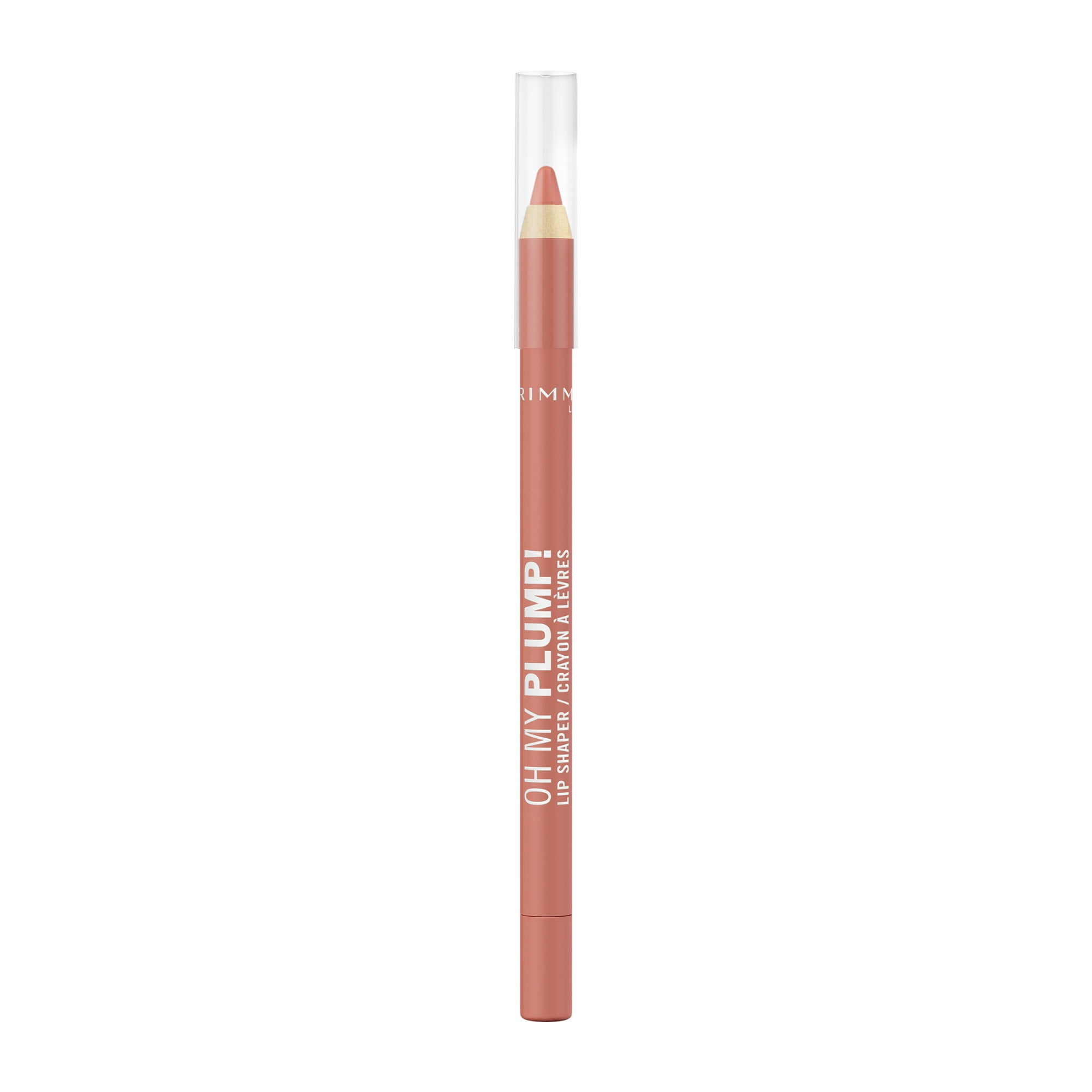 Rimmel Oh My Plump ! Lip Shaper, 050 Café Latte, crayon à lèvres enrichi en peptides, ultra-crémeux, résistant aux transferts