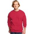 thumbnail image 1 of Hanes Chandail à Col Rond pour Adulte en Coton Ultime, L, Rouge Foncé, 1 of 1