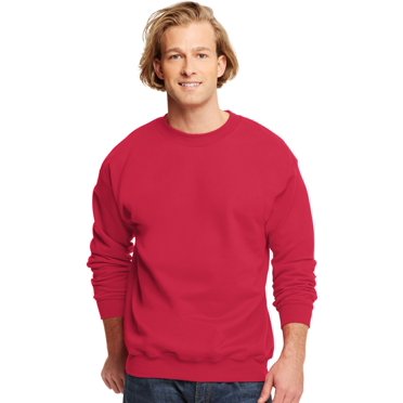 Hanes Ultimate Cotton Adult Crewneck Sweatshirt, XXL, Deep Red