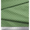 thumbnail image 3 of Soimoi Green Rayon Fabric Scales Geometric Print Fabric by Yard 42 Inch Wide, 3 of 3