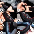 thumbnail image 4 of Housse de Volant de Voiture Respirante en Cuir Microfibre, 4 of 7