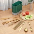 thumbnail image 4 of Tableware Storage Plastic Wall Mounted Hollow Chopsticks Spoon Basket Suitable For Party Camping Picnic Kitchen Counter Office, 4 of 6