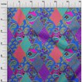 thumbnail image 3 of oneOone Rayon Purple Fabric Asian Paisley Craft Projects Decor Fabric Printed By The Yard 56 Inch Wide, 3 of 4