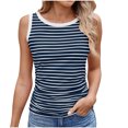 thumbnail image 2 of UPPADA Womens Shapewear Tank Top with Built In Bra Seamless Body Shaper Slimming Compression Camisole Tank Tops Seamless Cami Tank Top Stretch Comfy Soft Base Tees Navy,L, 2 of 7