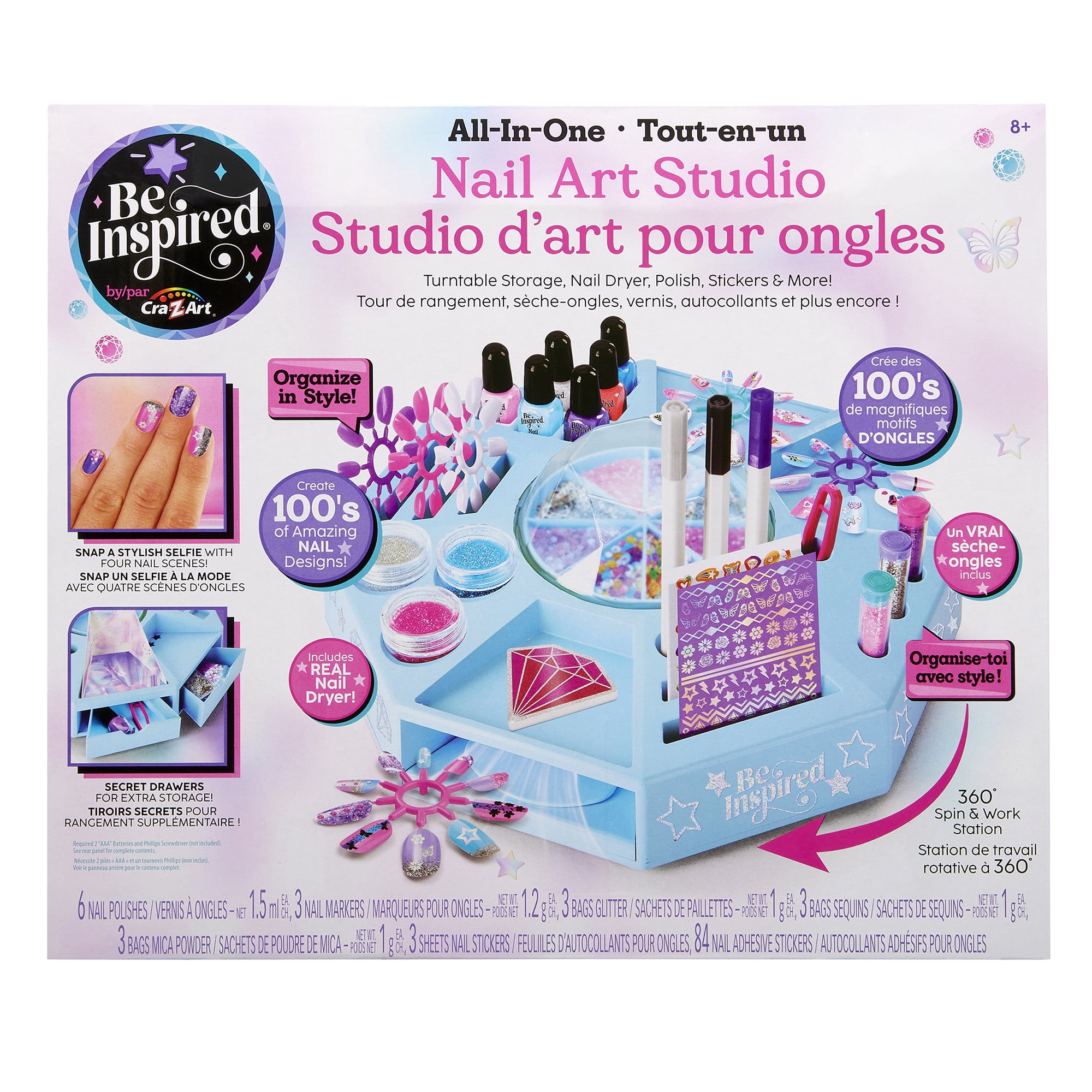 Be Inspired All in One Nail Art Studio Exclusive to Walmart. Great Gift for any occasion.