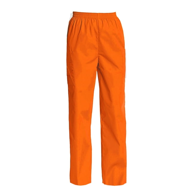 Pantalon d'Uniforme Cargo pour Femmes à Taille Entièrement Élastique