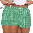 thumbnail image 1 of Shorts pour Femmes, Mignons Confortables Taille Élastique Bas Nouveau Mode Imprimé Décontracté Short, 1 of 5
