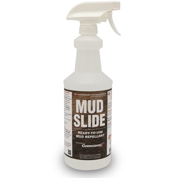 Mud Slide Ready-to-use Mud Repellent Spray for Mud Racers, Off-Road, ATVs and UTVs 32 fl oz Trigger Spray (1 Bottle)