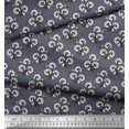 thumbnail image 2 of Soimoi Modal Satin Fabric Leaves & Floral Block Fabric Prints by Yard 42 Inch Wide, 2 of 3