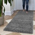 thumbnail image 3 of Ottomanson Non-Slip Rubberback Soft Shag Runner Rug for Hallway and Bathroom, Area Rug for Living Room, Bedroom, Dining Room, 3 of 7