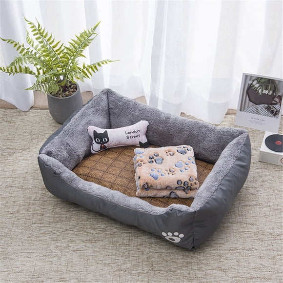 ZBH 4 in 1 Dog Bed, Dog Beds for Large Medium Dogs, Rectangle Washable Dog Bed Comfortable and Breathable Large Dog Bed, Pet Bed