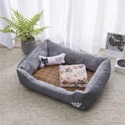 ZBH 4 in 1 Dog Bed, Dog Beds for Large Medium Dogs, Rectangle Washable Dog Bed Comfortable and Breathable Large Dog Bed, Pet Bed