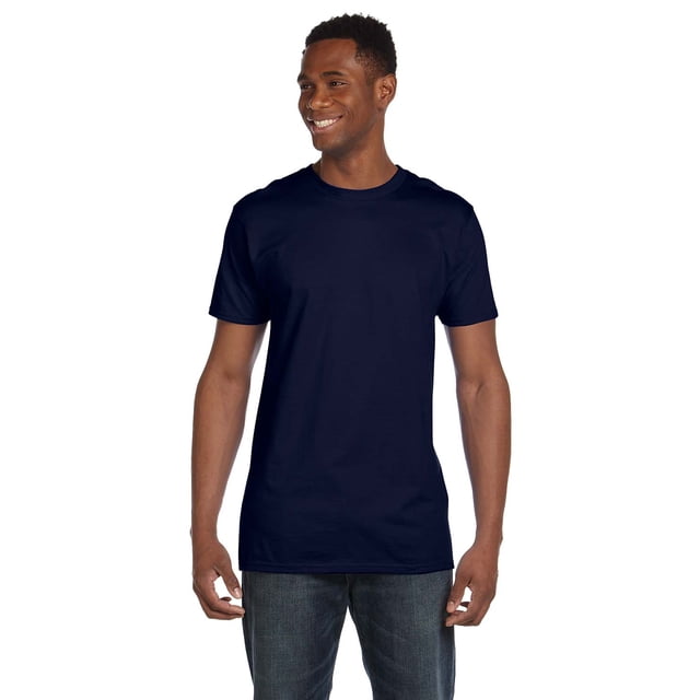 Hanes T-Shirt à Col Ras du Cou en Coton Ringspun Nano-T pour Hommes, Style 4980