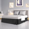 thumbnail image 2 of PiccoCasa Brushed Pleated Bed Skirt Durable Classic Tailored  Dust Ruffled Solid 16 Inch Drop, 2 of 7