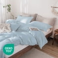 thumbnail image 4 of Beddora 100% Cotton Duvet Cover Set – All-Season Breathable – Secure Corner Ties & Button Closure – Queen & King Sets, 4 of 7