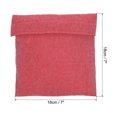thumbnail image 2 of Unique Bargains Sac à Collation Réutilisable Lavable en Polyester 7'x7', Sac à Sandwich, Fuchsia, Lot de 2, 2 of 7