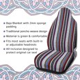 thumbnail image 2 of Unique Bargains Universal Seat Cover Baja Blanket Style Bucket Multicolor for SUV Car Automotive, 2 of 7
