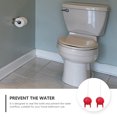 thumbnail image 4 of IFANLANDOR 2 Pcs Clapet de Toilette Plat Circulaire Rouge en Caoutchouc Remplacement de Clapet de Réservoir de Toilette pour Directeurs d'Hôtel, 4 of 7