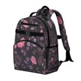 thumbnail image 4 of Watercolor Small Floral Pattern Backpack Adjustable Padded Straps and Chest Strap Lightweight Durable School Backpack for and, 4 of 6