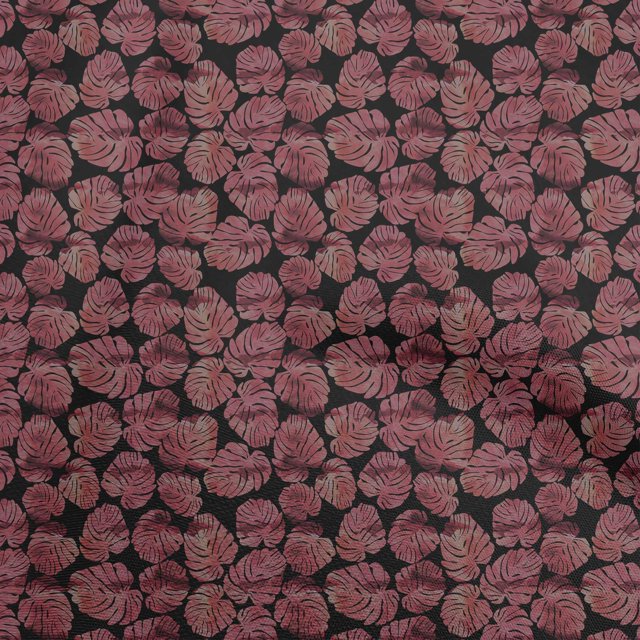 oneOone Velvet Pink Fabric Tropical Sewing Material Print Fabric By The Yard 58 Inch Wide