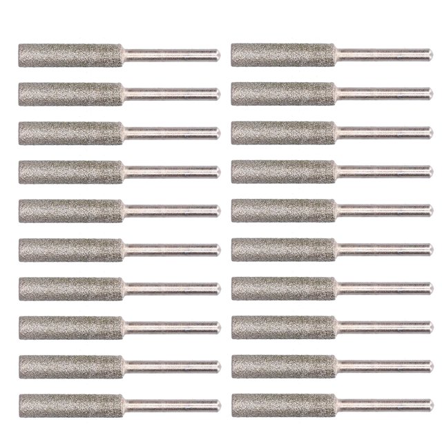 FLAMEEN Tête de Meulage pour Tronçonneuse, Affûteur de Tronçonneuse 20 Pcs pour Réparation