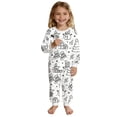 thumbnail image 4 of Childrens Set,Casual Printed Color Long Sleeve Diy Hand Drawing 2 Piece Elastic Waist, 4 of 5