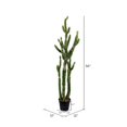 thumbnail image 2 of Vickerman FE191156 56 in. Green Potted Cactus Plastic Planter Pot, 2 of 2