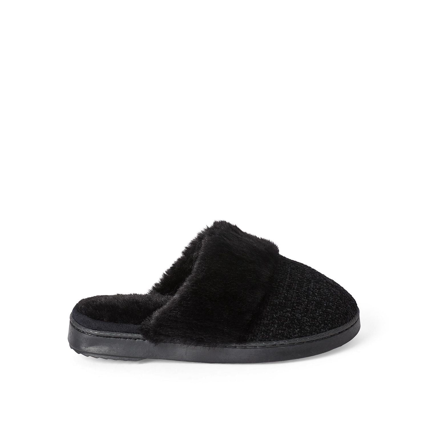 Time and Tru Women's Marled Berber Mule Slippers