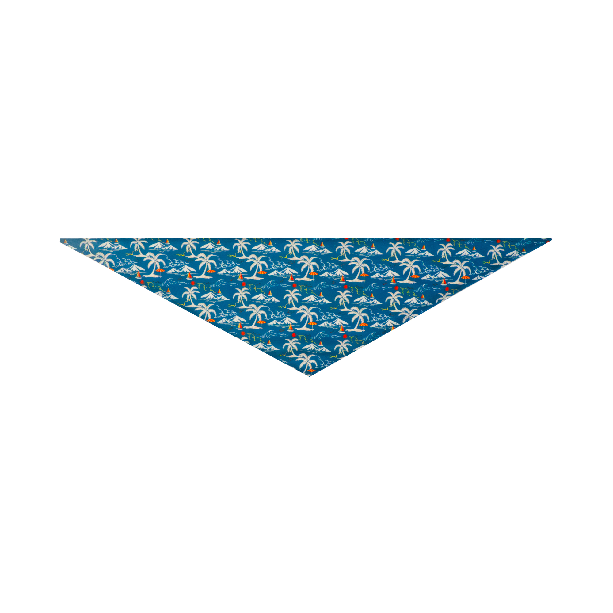 Bandana pour chien One Paw, imprimé surf, léger, plusieurs tailles, bleu