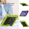 thumbnail image 4 of XYX For iPad Air 5th/4th Generation 10.9 inch 2022/2020 Case, 360 Rotating Shockproof Cover with Stand, Screen Protector, Shoulder Strap, Lime, 4 of 7