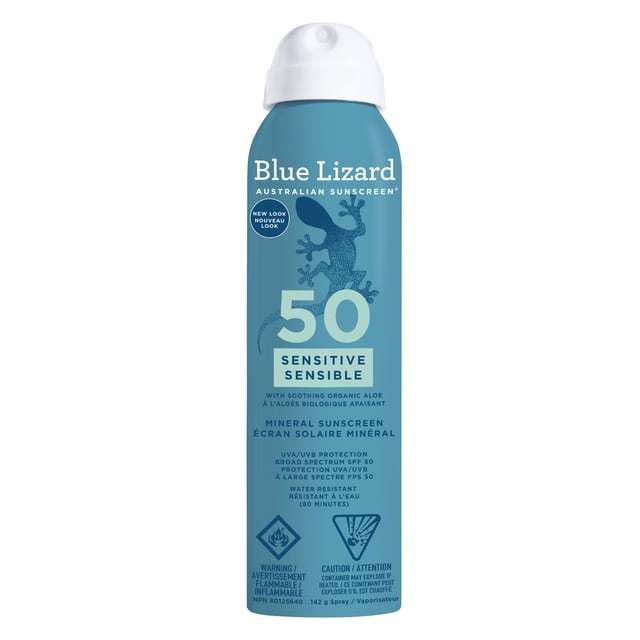 Blue Lizard Sensitive Mineral Sunscreen Spray, SPF 50