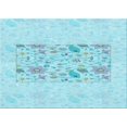 thumbnail image 1 of Ahgly Company Machine Washable Indoor Rectangle Transitional Blue Diamond Blue Area Rugs, 3' x 5', 1 of 7