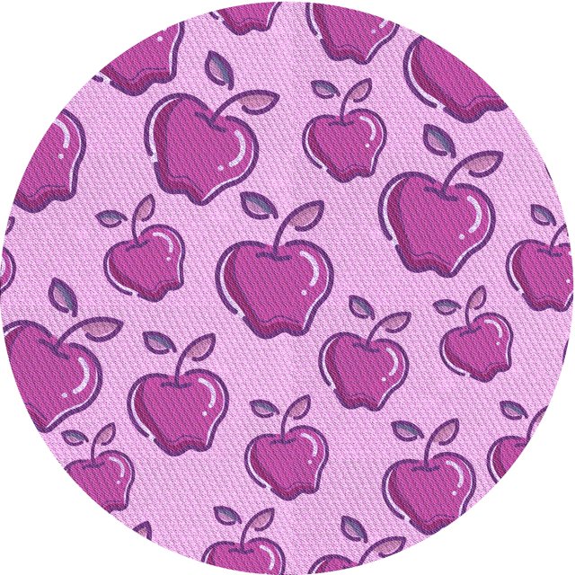 Ahgly Tapis Rond Lavable en Machine Intérieur Transitionnel Pastel Violet Rose, 7 Pieds Rond