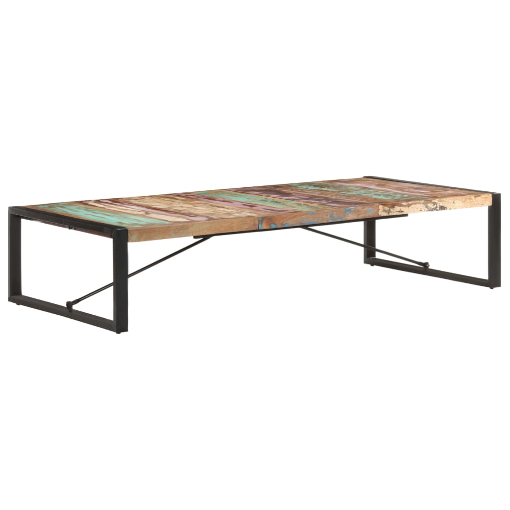 vidaXL Table Basse 180x90x40 cm Bois Massif Recyclé