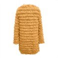 thumbnail image 5 of Qertyioot Veste en Cuir pour Femmes Automne et Hiver Manches Longues Artificielle Mi-Longue Décontractée Chaude Vison, 5 of 5