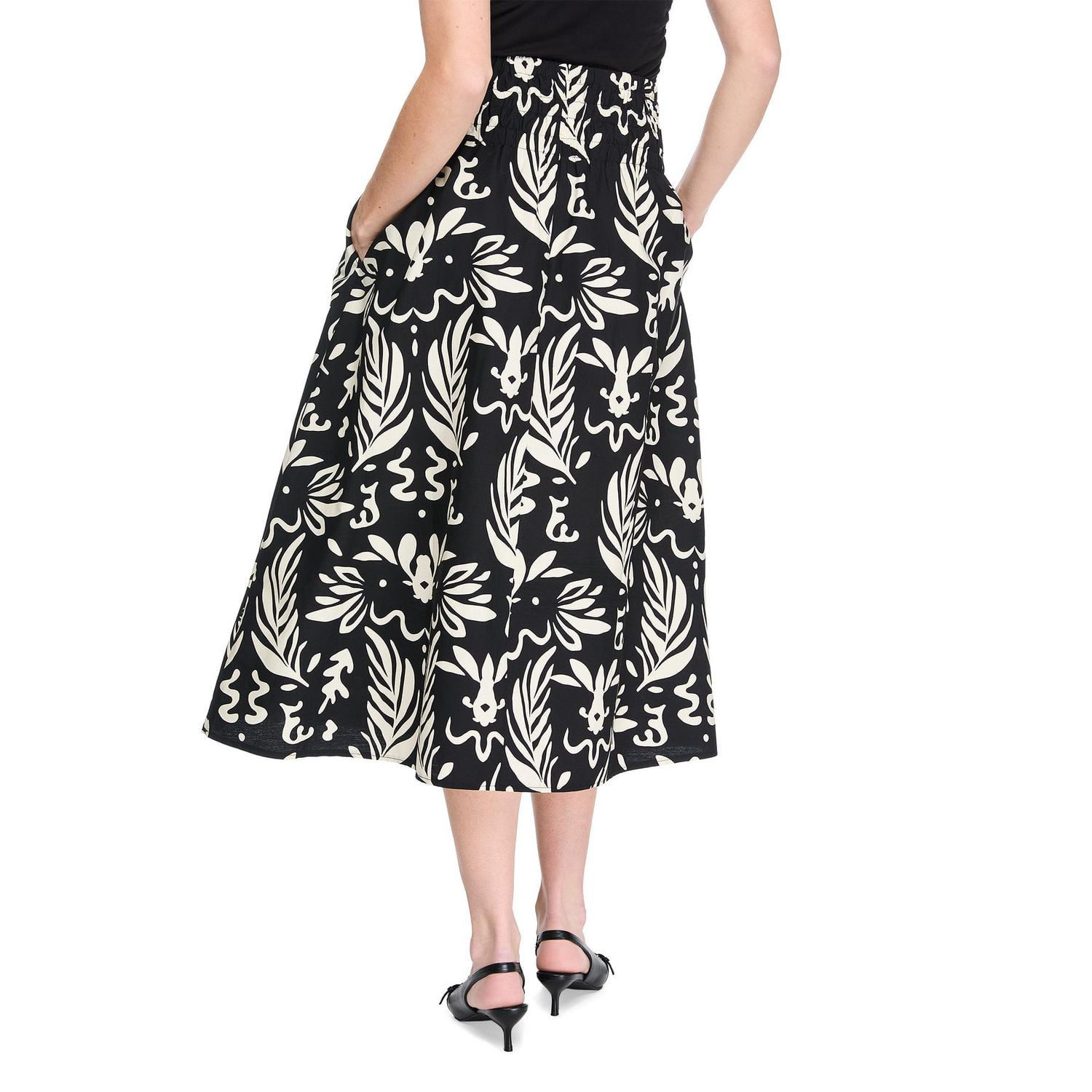 George Women's Printed Poplin Maxi Skirt