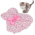 thumbnail image 4 of Jupe Florale Chiot, Petite Robe Florale pour Animal de Compagnie Douce Mignonne pour Chiot Rose XS, 4 of 8