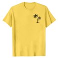 thumbnail image 3 of Pisexur Shirts for Man T Hommes Mode Décontractée Imprimé Col Rond Pull T-Shirt Manches Courtes Blouse Jaune,S Chemises de Golf Hommes & Chemises Hommes, 3 of 6