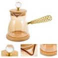 thumbnail image 2 of Heat-Resistant Glass Coffee Teapot With Extended Ergonomic Handle Pour-Over Brewing System Home Café Essential Vintage Style Hot Beverage Maker, 2 of 8
