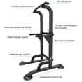 thumbnail image 3 of SOGES Height Adjustable Power Tower Dip Stands Pull up Bar Strength Training for Home Gym Black, 3 of 6